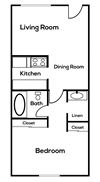 1 bedroom 1 bathroom at Zona Village in Tucson Arizona